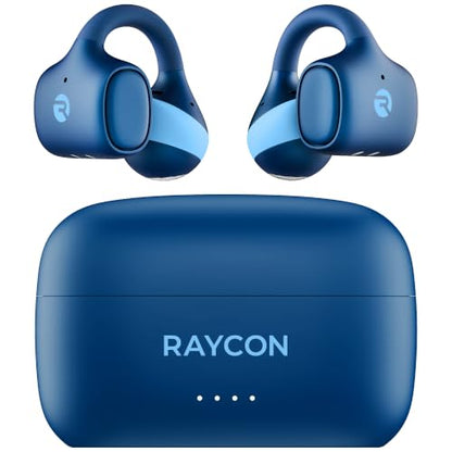 Raycon Everyday Clip-On Earbuds - Open Ear, Water Resistant, 30Hr (Blue) | Open-Ear Clip Design - color: Blue