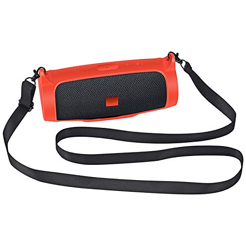 Silicone Case Skin Protective Sleeve Cover Shell for JBL Charge Essential Bluetooth Speaker - color: red