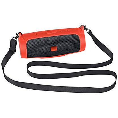 Silicone Case Skin Protective Sleeve Cover Shell for JBL Charge Essential Bluetooth Speaker - color: red
