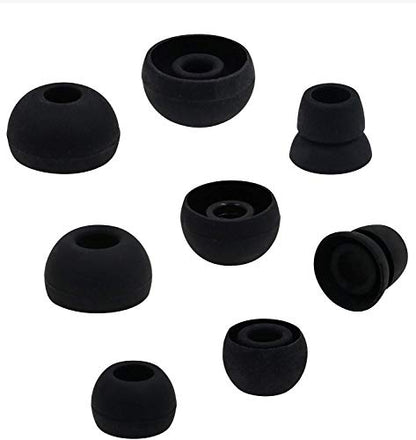 Alitutumao 4 Pairs Powerbeats 3 Replacement Earbuds Silicone Eartips Compatible with Wireless Powerbeats 3 Powerbeats3 Beats by dr dre Earphones, Black