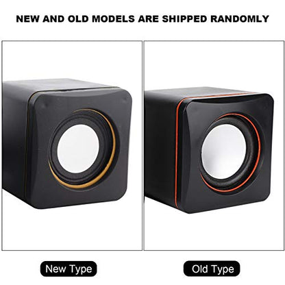 Hilitand Computer Speakers for Desktop PC, Laptop, USB Powered External Stereo Speaker, Volume, Rich Bass, 3.5 mm Audio Plug to Notebook, Desktop(#1)