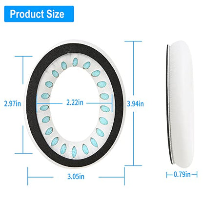 Earpads for Bose QuietComfort 45 QC45 QC35 ii QC35 Professional Ear Pads Headphones Ear Cushions Replacement with Noise Isolation Memory Foam White - color: QC45 White