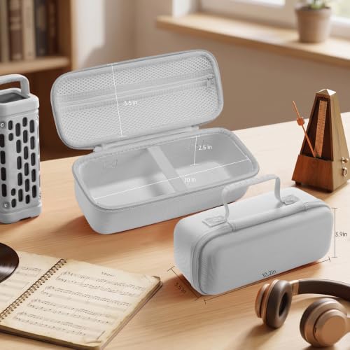 Hard Travel Case Compatible with Turtlebox Ranger Outdoor Portable Bluetooth 5.4 Speaker(Only Case) - color: silver