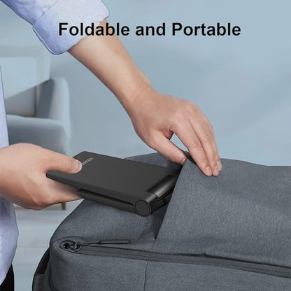 Wireless Charger 2 in 1, 20W Fast Wireless Charging Stand Station Foldable for iPhone 17 16 15 14 13 12 Pro Max/XS,Air Pods, for Samsung Galaxy S25/S24/S23/S22/S21/S20,Note20/10,Galaxy Buds