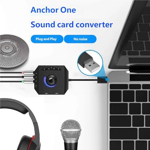 USB Sound Card External Sound Adapter with Headphone Mics for Simultaneous Use on Laptop Gaming Card - color: Or