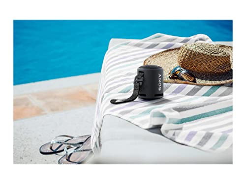 Sony - Compact & Portable Waterproof Wireless Bluetooth Speaker with Extra BASS - Black - color: black