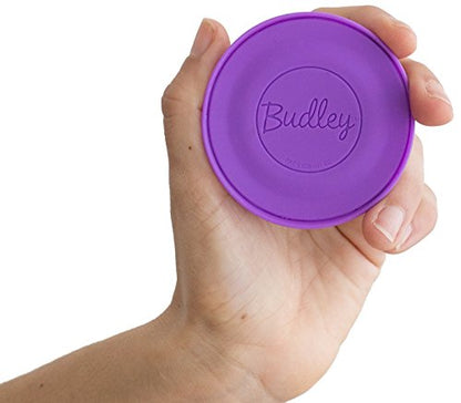Budley - Tangle-Free Earphone/Earbud Case, Compact Storage System, Silicone (Purple, Set of 1) - color: Purple