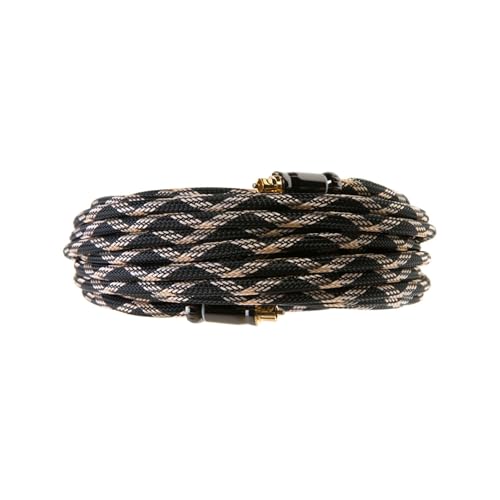Cables Direct Online 25FT Premium Toslink Optical Audio Cable High Fidelity Digital Fiber Optic Cord for Home Theater, Sound Bar, Gaming Consoles Durable Nylon Braided Design Gold-Plated Connectors - size: 25ft