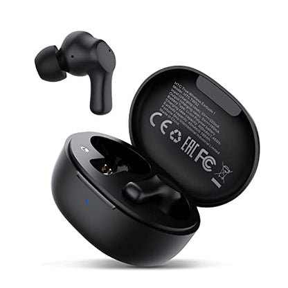 HTC Wireless Headphones Bluetooth 5.1 Sports Earbuds with Microphone - Compatible with iPhone, Xiaomi, Sony, Samsung - Black - color: Black