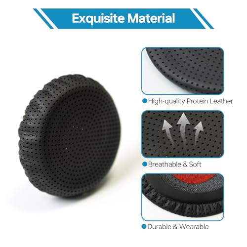 Ear Pads for Poly Headset, Replacement Ear Cushion Cover for Plantronics Blackwire 3320 3325 C310 C320 C3210 C3220 C3225, Cushions Ear Pads Cover for Jabra PRO 920 930 935 9450 9460 (2 PCs)