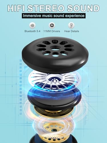 LC-dolida Sleep Headphones, 3D Sleep Mask Bluetooth Wireless Music Eye Mask, Sleeping Headphones for Side Sleepers Sleep Mask with Bluetooth Headphones Ultra-Thin Stereo Speakers Perfect for Sleeping - color: Black 3d