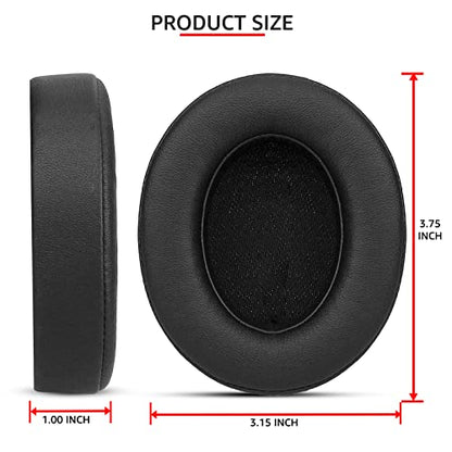 Beats Studio 3 Replacement Ear Pads, Premium Durable Beats Replacement Ear Pads, Beats Studio 3 earpad Replacement for Studio 2 & 3 B0500/B0501 Wired/Wireless, Black | for Beats Studio 2/Studio 3/Model B0501/Model B0500 Headphone-Made of protein leather a