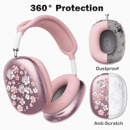 for AirPods Max Headphones Flower Ear Covers for AirPods Max 2 - color: Flower B/Pink