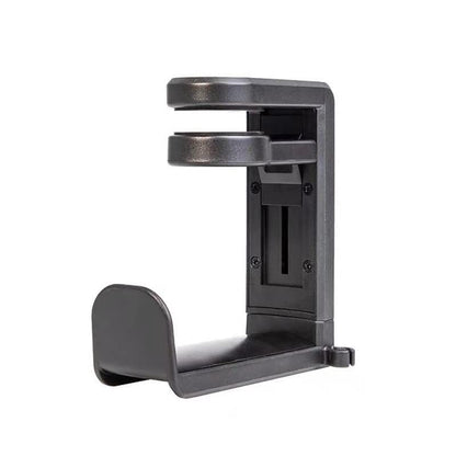 Headphone Stand,Headphone Hanger Hook Under -PC Gaming Headset Stand, Adjustable Clamp-on Headphone Holder,Desk with 360 Degree Swivel with Cable Clip Organizer-Black