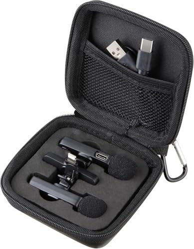 Mini Mic Case Wireless Lavalier Microphone Case for Wireless lavalier microphones Wireless Microphones Mini Tiny Mic Lapel Clip Microphones (Case only)