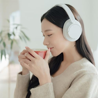 Sony WH-CH720NW Noise Canceling Wireless Bluetooth Headphones - Built-in Microphone - up to 35 Hours Battery Life and Quick Charge - Matte White - color: White