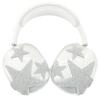 Star Bling Case Cover for AirPods Max Headphones(2024/2020)(USB-C/Lightning),Clear Soft TPU Anti-Scratch Ear Pad/Ear Cups/Headband Case Transparent Accessories for Apple AirPods Max - color: Star