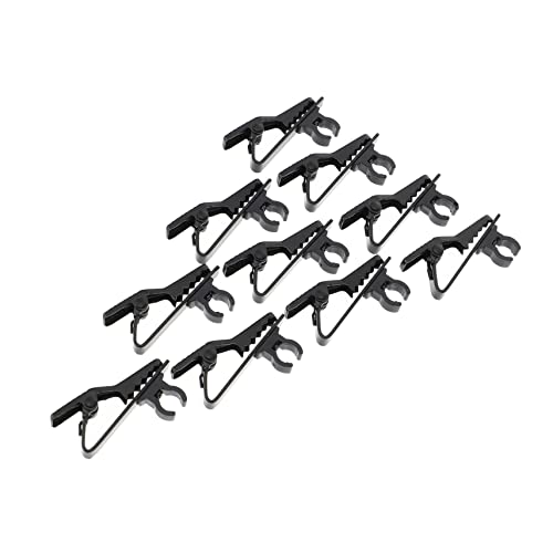10pcs Mic Wire Clips Lavalier Microphone Clip Replacement for Mic for Streaming