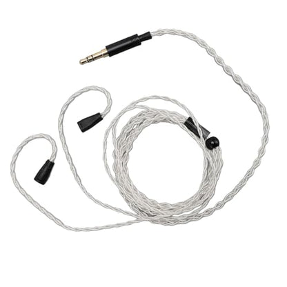 3.5mm Upgraded Detachable Earphone Cable, Silver Plated Copper Wire with Gold Plated Plug Replacement Cable for IE80 IE8i IE80i IE8 IE80S Headphones
