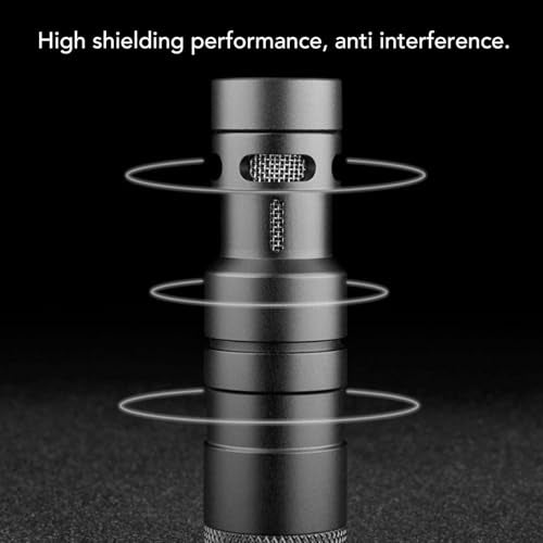 Zopsc USB Noise Reduction Condenser Mic for Camera | Plug and Play Camera Microphone, Aluminum Alloy Shotgun Mic, Lavalier Mic Alternative for Camcorder, Smartphone Recording