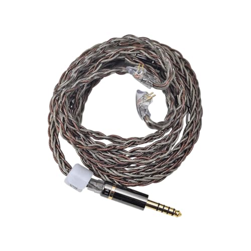 Hidizs MS5 IEM Detachable Cable 3.5 mm Plug Headphone Balanced Cord- 2 Pin 0.78mm for Earphones, Black - size: 3.5 mm