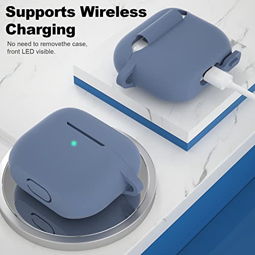 Compatible with AirPods 3 Case, Protective Silicone Cover for AirPods 3rd Generation Case 2021, Wireless Charging - Lavender Grey - color: D-Lavender Grey