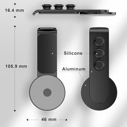 2 in 1 Cable Organizer & Headphone Stand, 360° Rotatable Headset Holder & Cord Management for Desk, Wall, Car etc. – Keep Wires & Earphone Tidy
