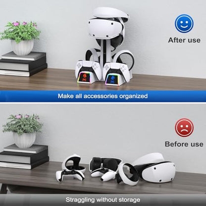 RGB Charging Station for PSVR 2/PS5 Edge/PS5 Controller