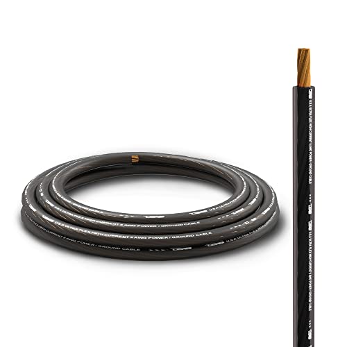 DS18 PW-OFC8GA-5BK/20RD Ultra Flex Power Wire OFC 8 Gauge, 5ft-Black and 20ft-Red - Power Amplifier Wiring Kit