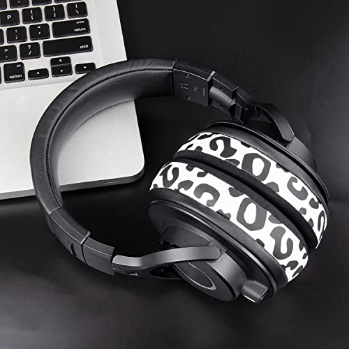 SOULWIT Earpads for ATH M50X/M40X, HyperX Cloud 2/3/Alpha, MDR-7506, Arctis 7/9/5/Nova 7/Pro Wired, G Pro X, Sennheiser HD280, Razer Kaira/Barracuda/Kraken Series, Turtle Beach Stealth,Cooling Gel-S L - color: Snow Leopard