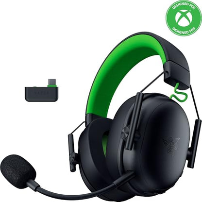Razer BlackShark V3 X HyperSpeed Wireless Xbox Gaming Headset, Black | 50mm Drivers, Cardioid Mic, 2.4 GHz, Bluetooth, Works with PC, Mac, PS5, Nintendo Switch, Smartphone, 70 Hr Battery - color: Black, style: Xbox