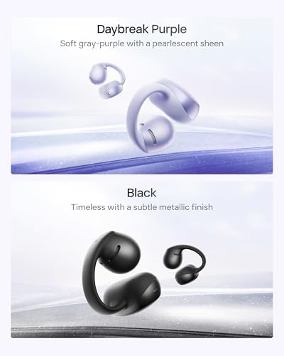 SHOKZ OpenDots Air Open-Ear Clip-On Bluetooth Earbuds, Black, Touch Control - color: Black