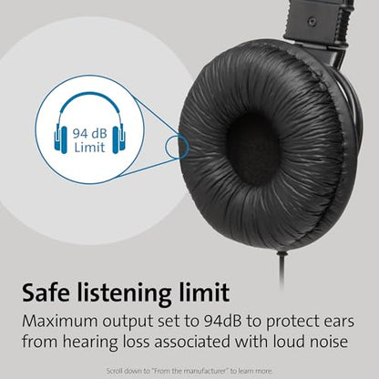 Kensington USB Hi-Fi Headphones with Microphone (K97601WW), Black