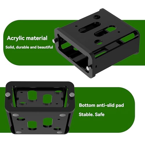 Wall Mount Under Desk Mount for Fosi Audio BT20A Power Amplifier | Acrylic Mounting Case Wall Bracket Table Desktop Stand Organizer Station Holder for BT20A Stereo Receiver