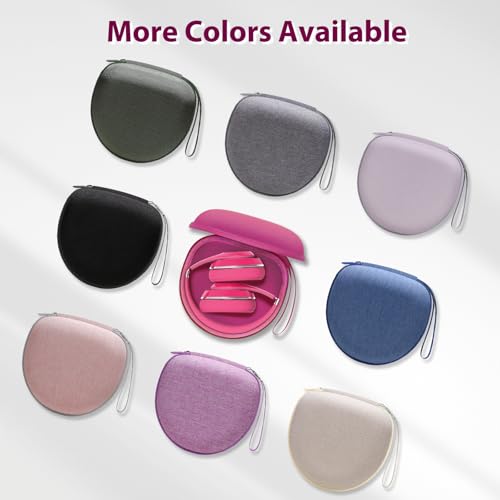 Headphone Case for Beats/Jlab/TOZO/BERIBES/Picun Etc Headphones, Rose | for JLab JBuds Lux ANC/Go Lux ANC, Beats Studio Pro/Solo 4 3,TOZO HT3,KVIDIO Etc Headphone, Hard Shell Case for Travel Home - color: Rose