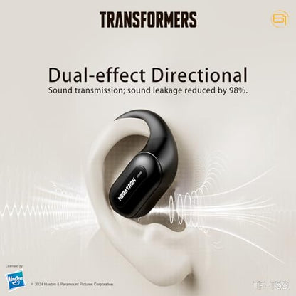 Transformers Earbuds T59, Bluetooth 5.4 Wireless Gaming Earbuds with Mic, Ear Hook Sport Earbuds, Low Latency, 13mm Drivers, IPX5 Waterproof, 24H Playtime (Megatron Black) - color: Megatron Black