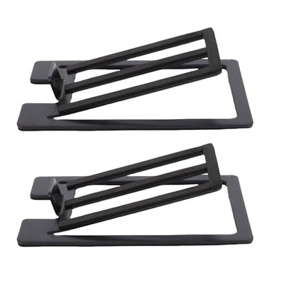 Desk Speaker Stands for Most Bookshelf Speakers, 22 lbs Capacity | ﻿ 1 Pair, 16° Tilt Angle, Anti Vibration Pads, Compact, Aluminum Alloy, Desktop Speaker Riser, Black