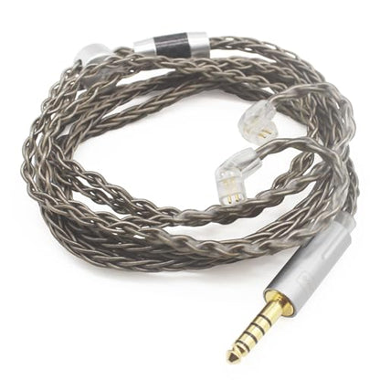Youkamoo 4.4mm Balanced Earphone Cable, Recessed 2pin IEMs Earphone Replacement Cable Compatible with ZSN Pro ZS10 Pro NF2u KZ ZSX QDC - color: QDC