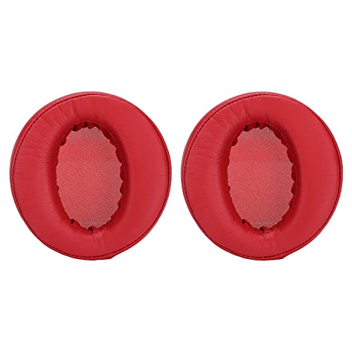 GOWENIC Replacement Ear Pads for MDRXB950BT Headset Headphone Earpads, Red Velour Ear Cushions, Soft Foam Earpad Covers for Over Headphones (Red) - color: Red