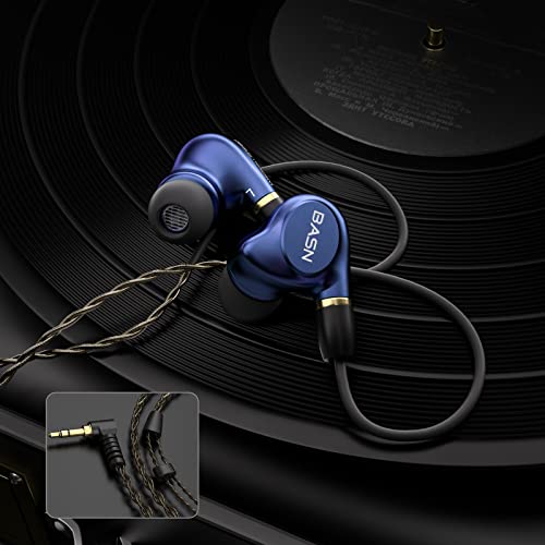 BASN Metalen 4 Drivers in-Ear Monitor Headphones (Sapphire Blue) - color: Blue