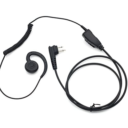 HKLN4604 HKLN4604A HKLN4604B Earpiece with Mic for Motorola Walkie Talkies CP185 CP200D CLS1110 CLS1410 DTR700 DTR620 RDV5100 RDM2020 RDU4160 RMU2080D Radio Headset RLN6423