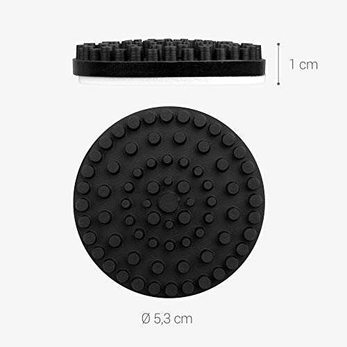 kwmobile Turntable Speaker Isolation Pads - Pack fo 4 Speaker Isolation Feet - Silicone Feet Self Adhesive for Turntable Platform Audio Equipment HiFi System Speakers Record Player