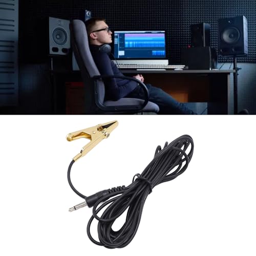 Qinlorgo Lavalier Microphone, High Sensitivity Unidirectional Condenser Mic for Lectures Podcasts, with 3 Meter Cable, Compatible with Wireless Transmitter