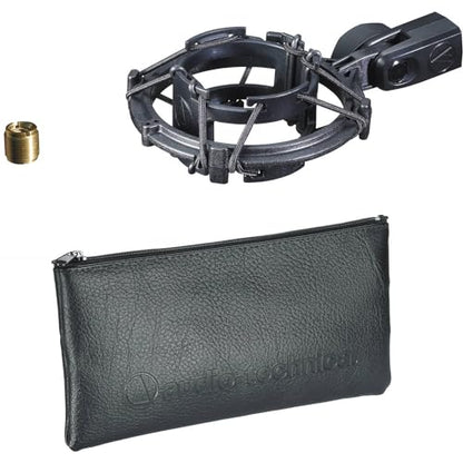 Audio-Technica AT2035 Cardioid Condenser Microphone for Content Creators, Streamers, Podcasters and Musicians Bundled with XLR Cable + Pop Filter + Microphone Arm (4 Items) - style: w/ Microphone Arm