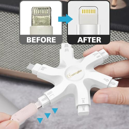 iPhone Cleaning Kit for Charging Port Cleaner,Lightning Charger Connector - color: Snow White