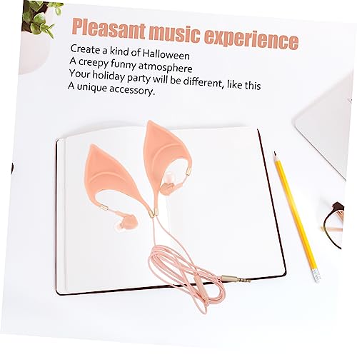 2pcs Creative Gaming Earphone Microphone for Halloween Lightweight in-Ear Headphone Unique Design for Music Videos and