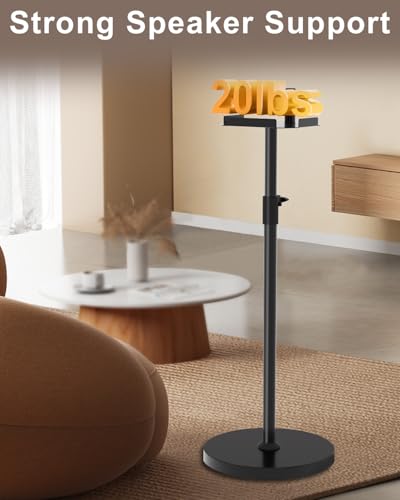 Upgraded Speaker Stand for Bose S1 Pro Plus Stand, for Bose S1 Pro Stands, Height Adjustable Speakers Stands, 45" to 54", Holds up to 20LBS, with Screws