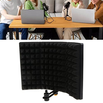 Microphone Isolation Shield Broadcast Noise Reduction Equipment Studio Acoustic Soundproofing Panels Wedges Soundproof Microphone Windscreen Foam Cover