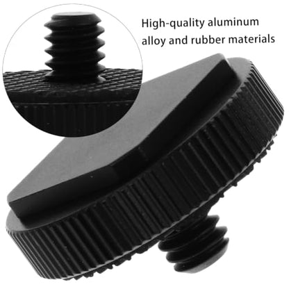 3pcs Cold Shoe Mount Adapter Set Threaded Screw for Cameras Tripods and Microphones Metal Bracket Professional Structure