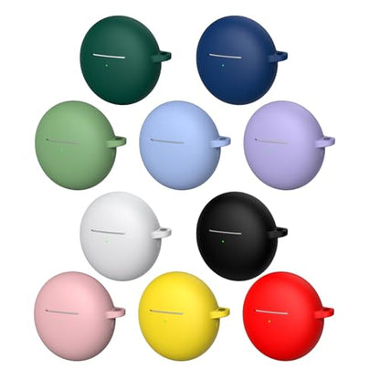 Durability Silicone Protective Cover for Wireless Earbuds with AntiScratch Design with Carrying Hook - color: Red